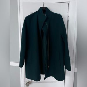 J Crew Size 16 New City Coat - Hunter Green